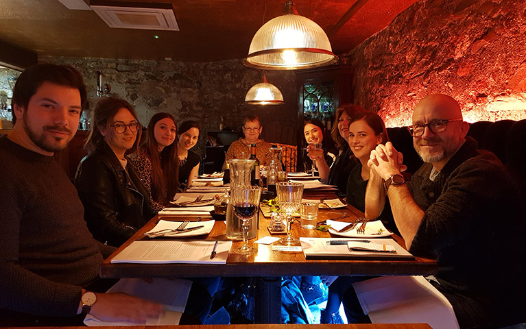 Hills Balfour Regional Roadshow Bristol. Front Left: Crumbs, 2nd left: The Bristol Magazine, 3rd left: Hills Balfour Back left: Bristol Post, Centre: BBC Wildlife Magazine, Front Right: Freelance, 2nd right: Hills Balfour, 3rd right: Daily Express, Back right: Hills Balfour