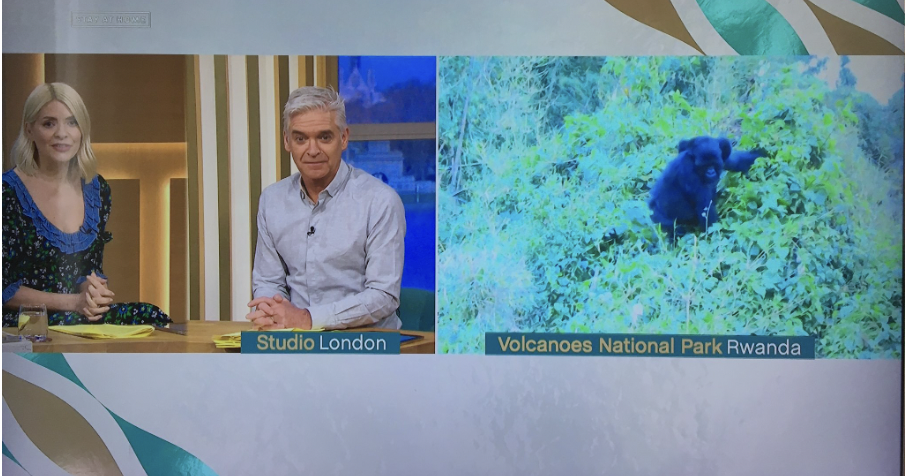 Screenshot of news/ talkshow with a man and a women hosting from