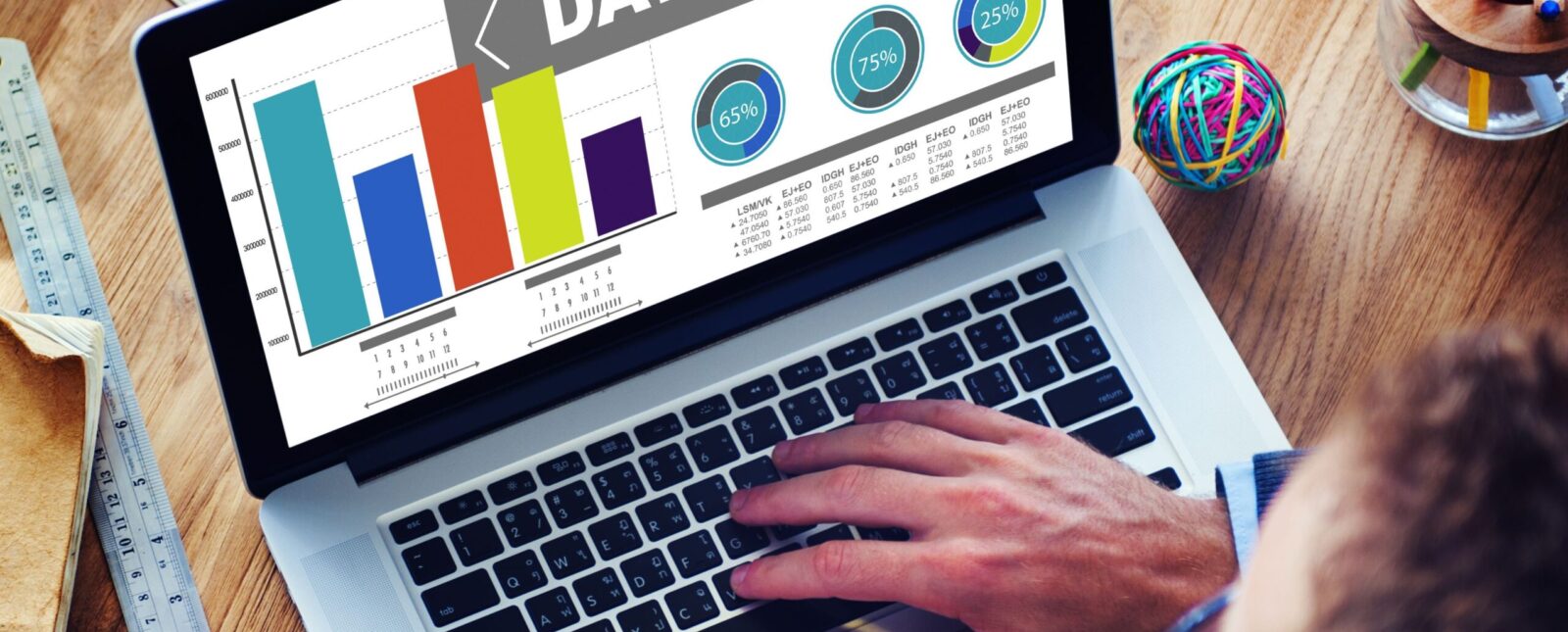 Data Analytics Chart Performance Pattern Statistics Information Concept